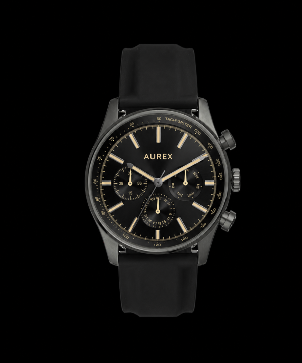 Sullivan Multifunction Black Silicone Watch