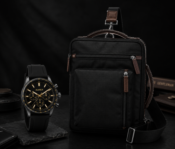 AUREX Executive Essentials – Watch & Messenger Bag Collection